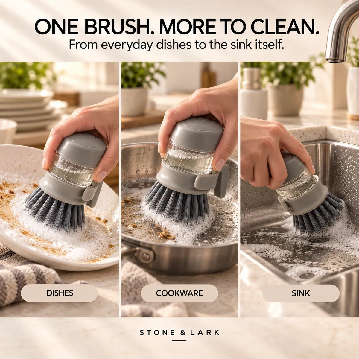 PressScrub Soap Brush