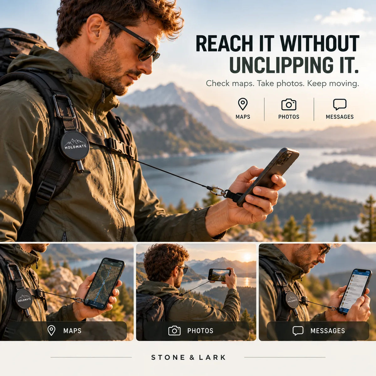 TrailLock Retractable Phone Tether
