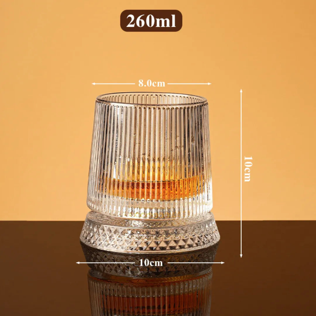 Rotating Crystal Glass