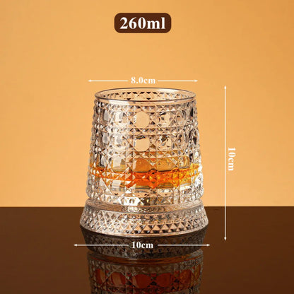 Rotating Crystal Glass