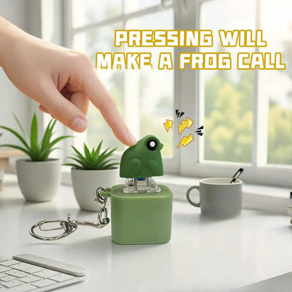 Croaking Frog Keychain