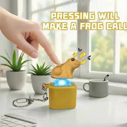 Croaking Frog Keychain