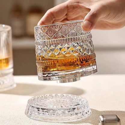 Rotating Crystal Glass
