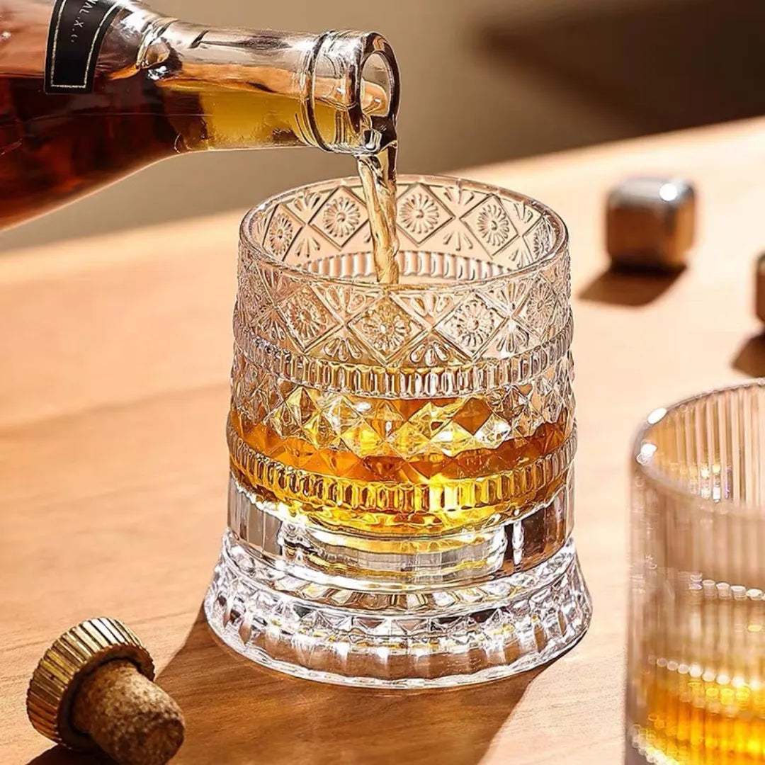 Rotating Crystal Glass