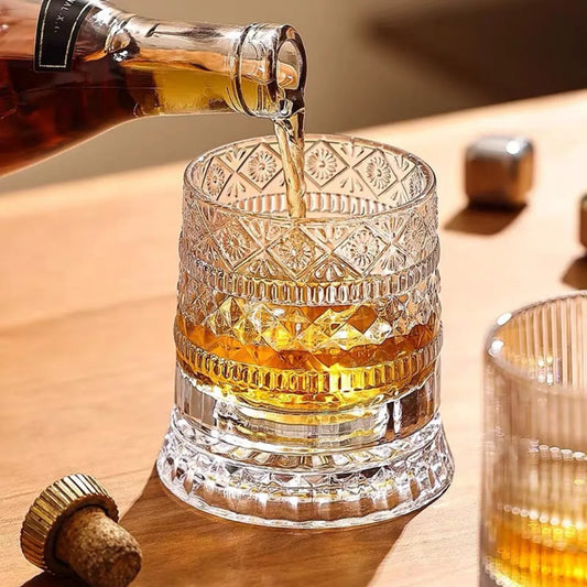 Rotating Crystal Glass