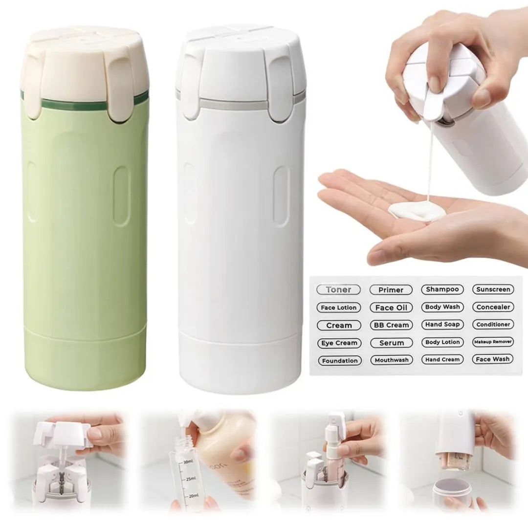 The Essential 4-in-1 Travel Dispenser