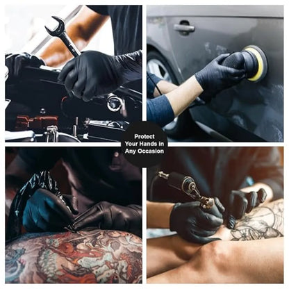 Black Nitrile Disposable Gloves