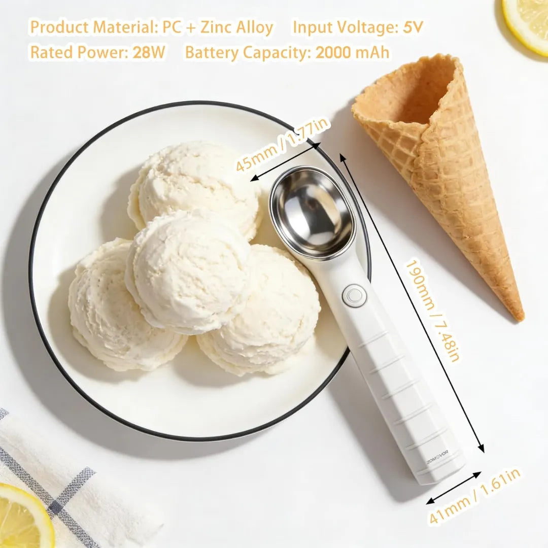 Heated Ice Cream Scoop