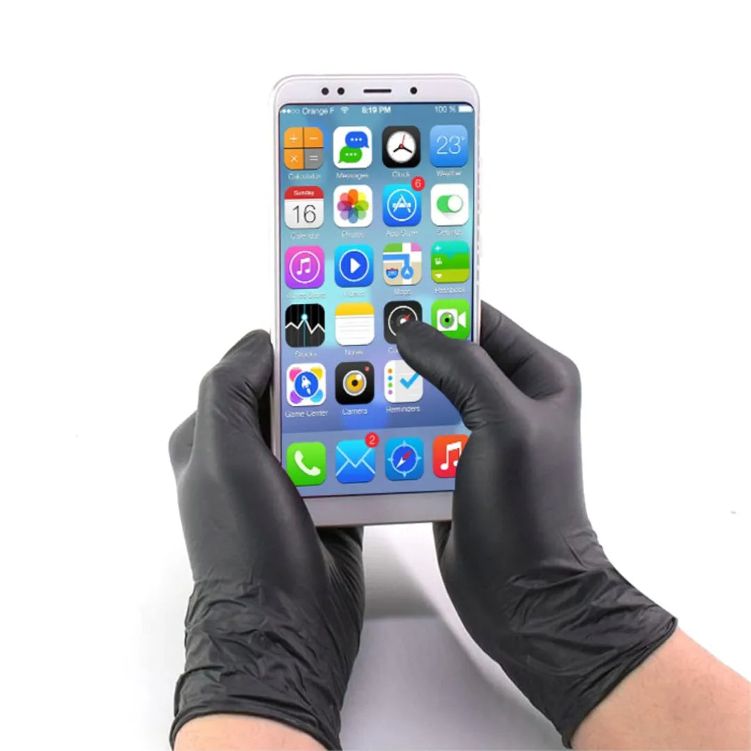 Black Nitrile Disposable Gloves