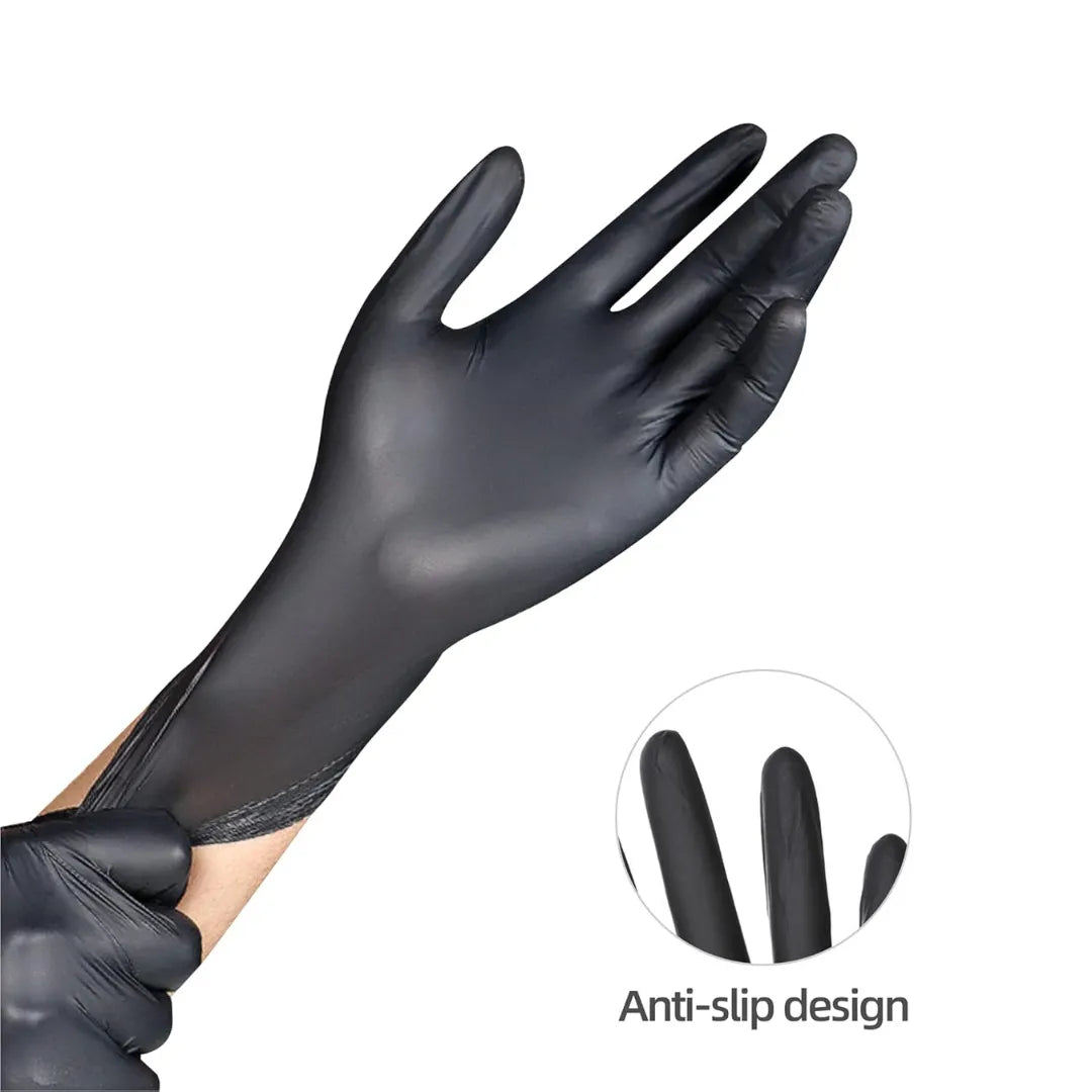 Black Nitrile Disposable Gloves