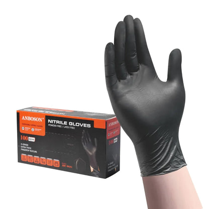Black Nitrile Disposable Gloves
