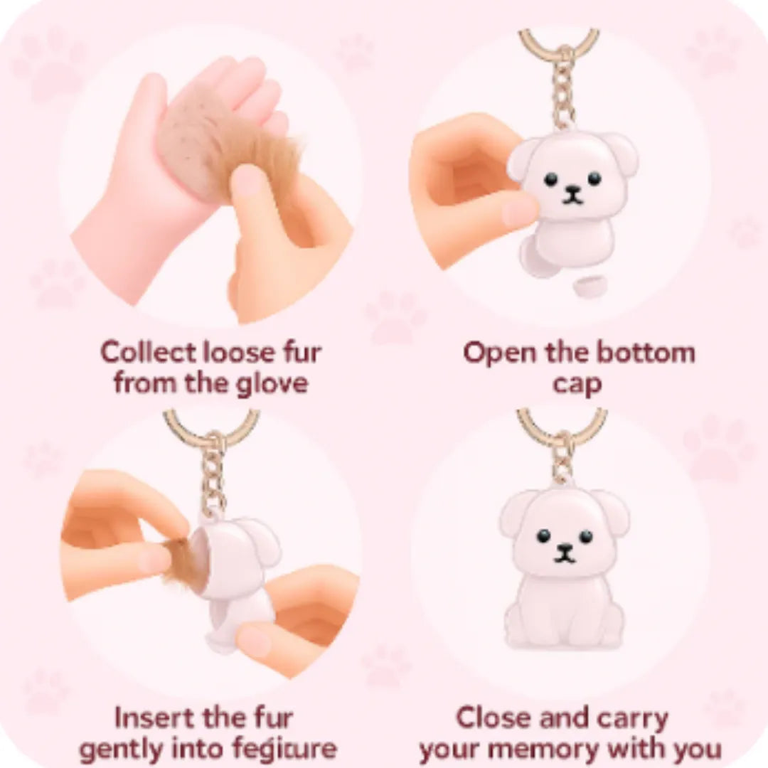 Pet Hair Keychain